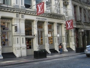 Tienda Louis Vuitton en el SoHo